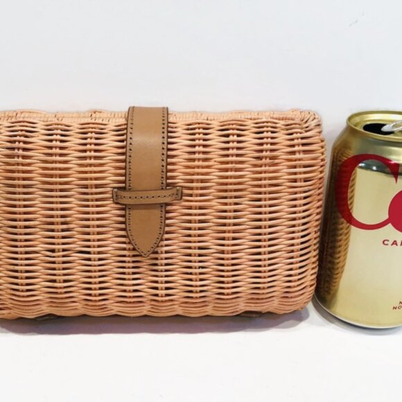 J. Crew Pink Wicker Purse - Picture 8 of 8